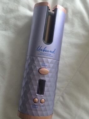 Unbound Automatic Hair Curler in Lavender with Rose Gold Accents